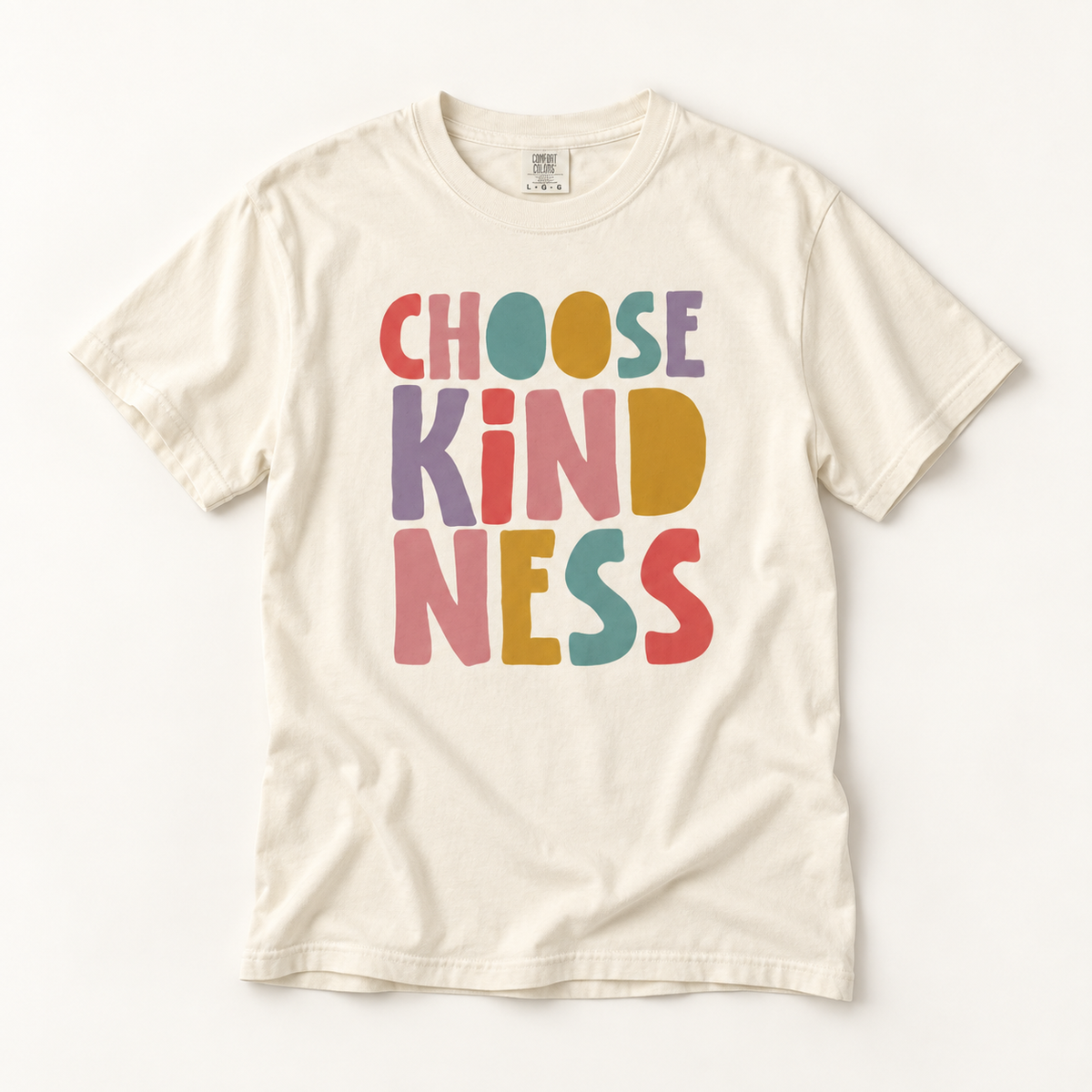 Choose Kindness T-Shirt — Colorful Retro Kindness Graphic Tee