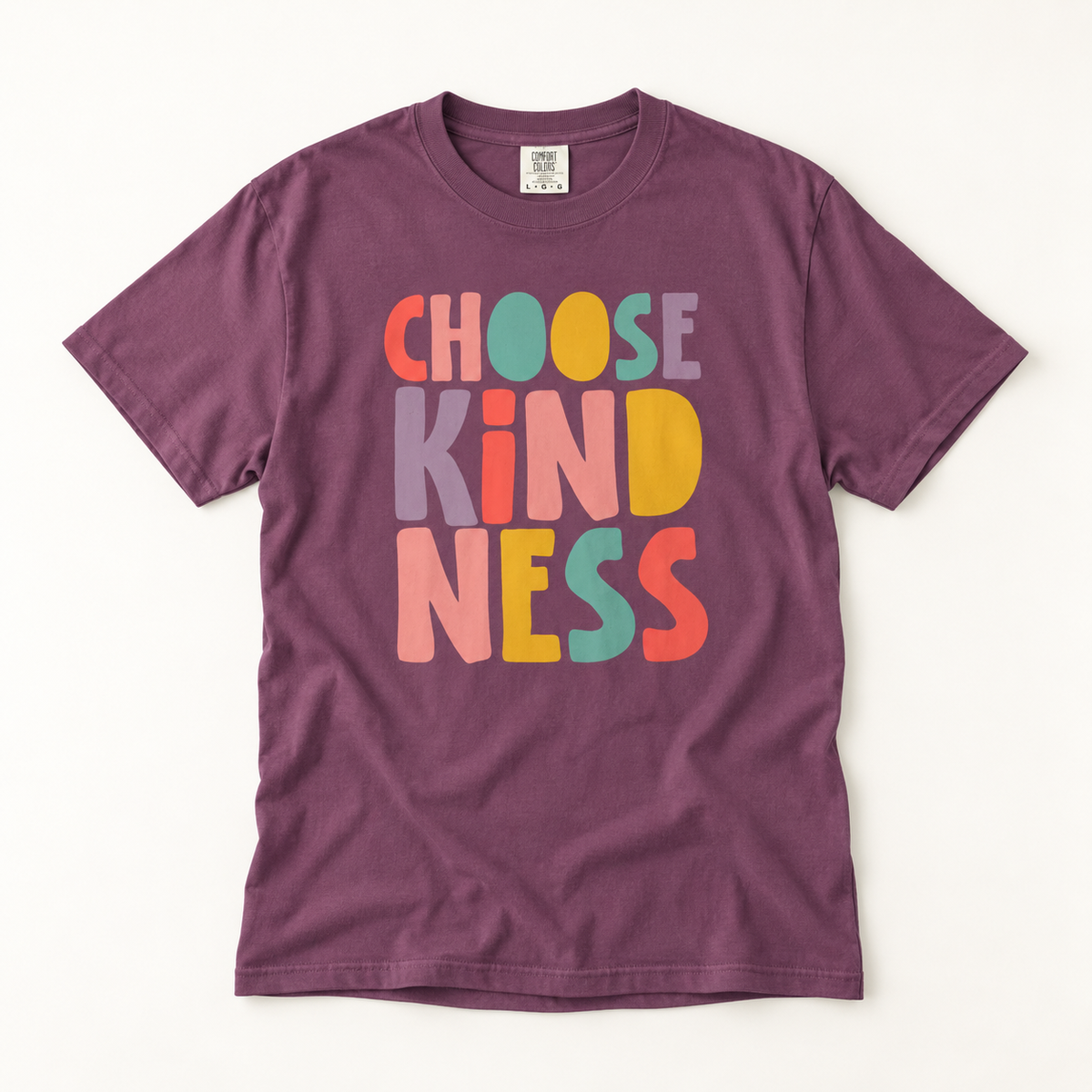 Choose Kindness T-Shirt — Colorful Retro Kindness Graphic Tee