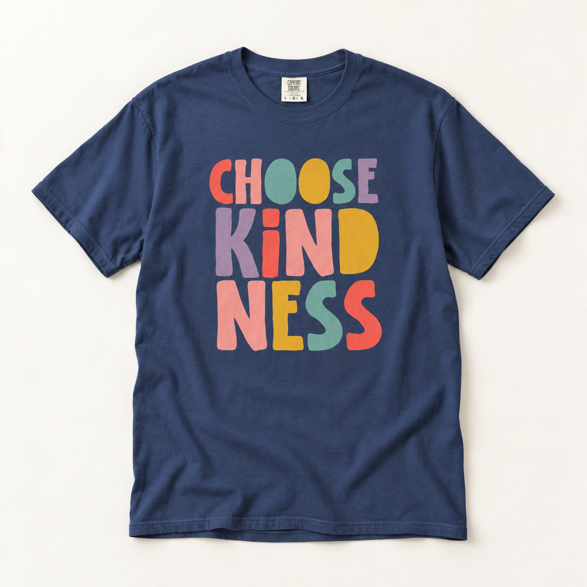 Choose Kindness T-Shirt — Colorful Retro Kindness Graphic Tee