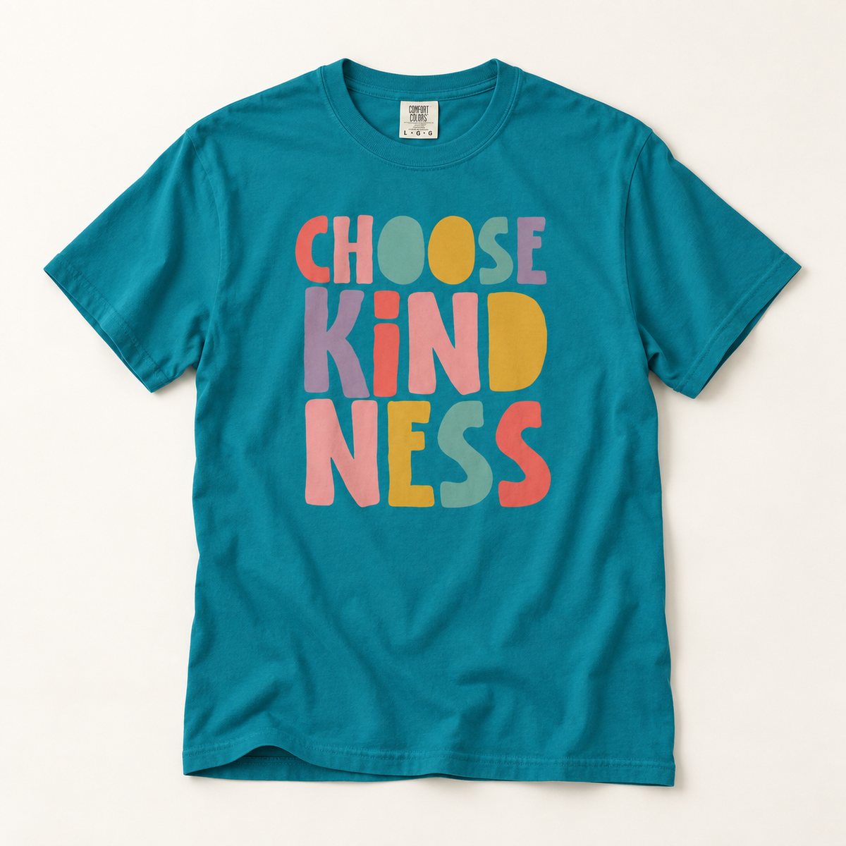 Choose Kindness T-Shirt — Colorful Retro Kindness Graphic Tee