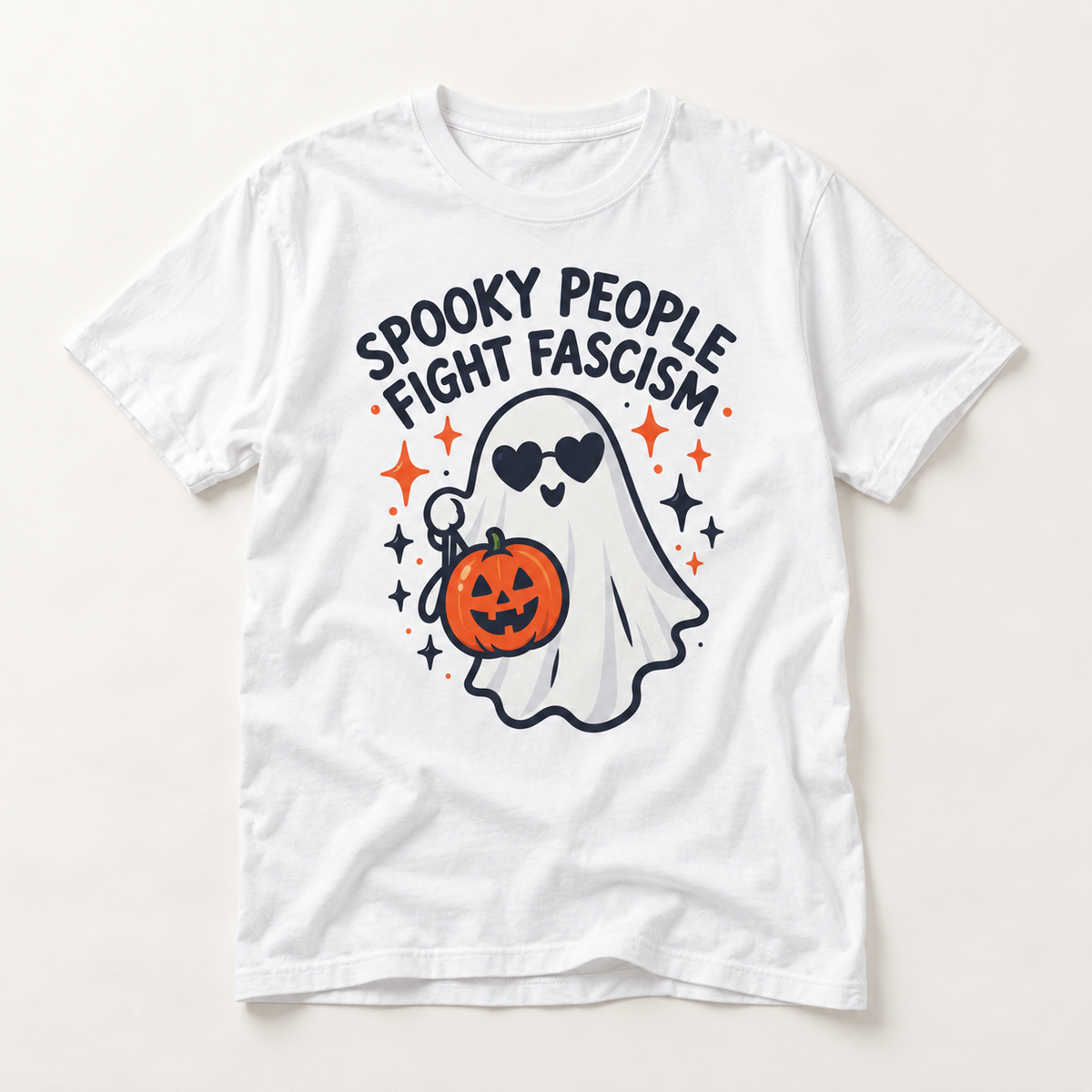 Spooky People Fight Fascism T-Shirt