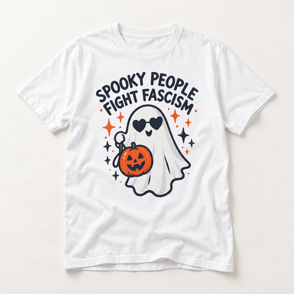 Spooky People Fight Fascism T-Shirt