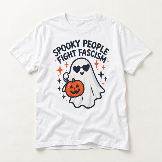 Spooky People Fight Fascism T-Shirt