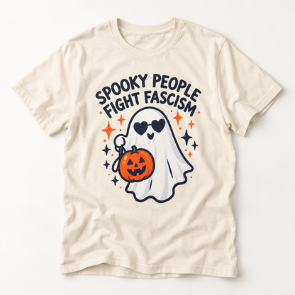 Spooky People Fight Fascism T-Shirt