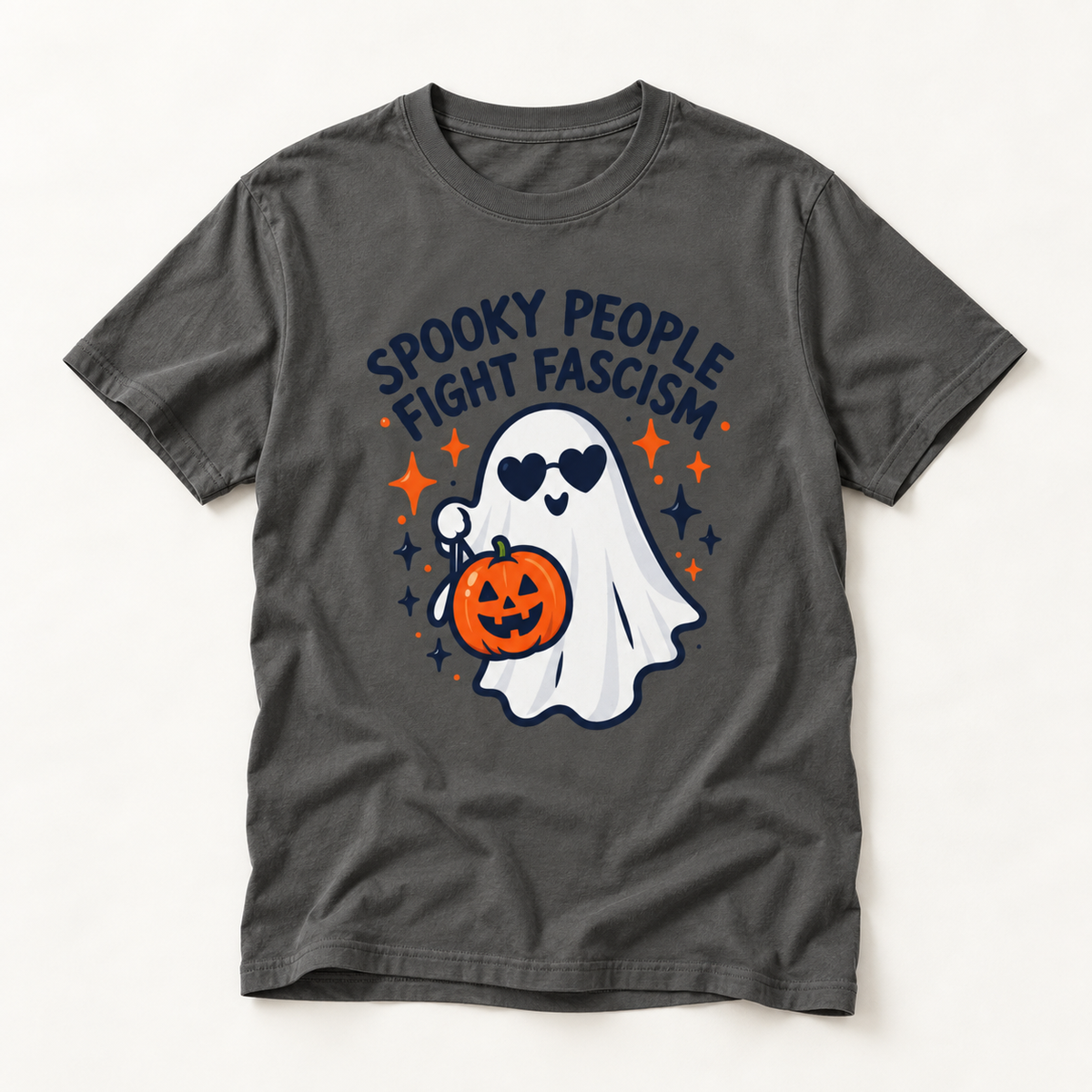 Spooky People Fight Fascism T-Shirt