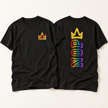 NOPE Crown T-Shirt — Colorful Graphic Tee