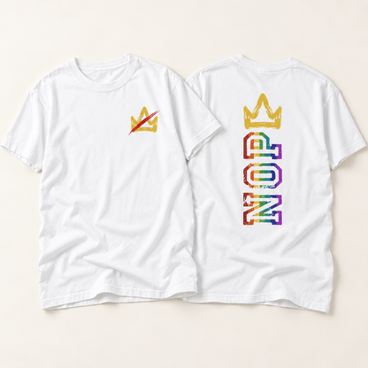 NOPE Crown T-Shirt — Colorful Graphic Tee