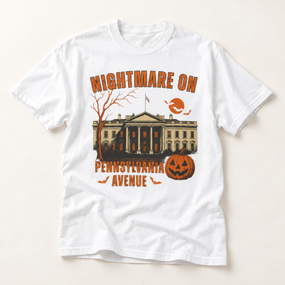 Nightmare on Pennsylvania Avenue T-Shirt — Halloween Haunted White House Graphic Tee