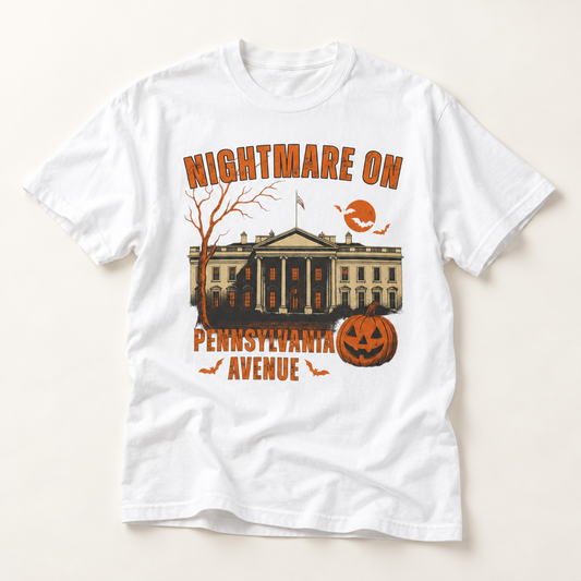 Nightmare on Pennsylvania Avenue T-Shirt — Halloween Haunted White House Graphic Tee