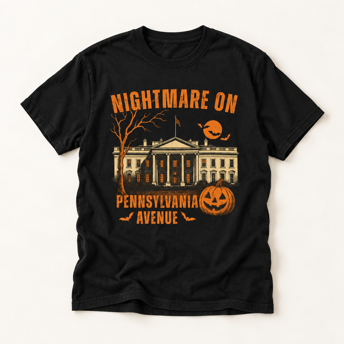 Nightmare on Pennsylvania Avenue T-Shirt — Halloween Haunted White House Graphic Tee