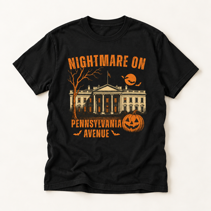 Nightmare on Pennsylvania Avenue T-Shirt — Halloween Haunted White House Graphic Tee
