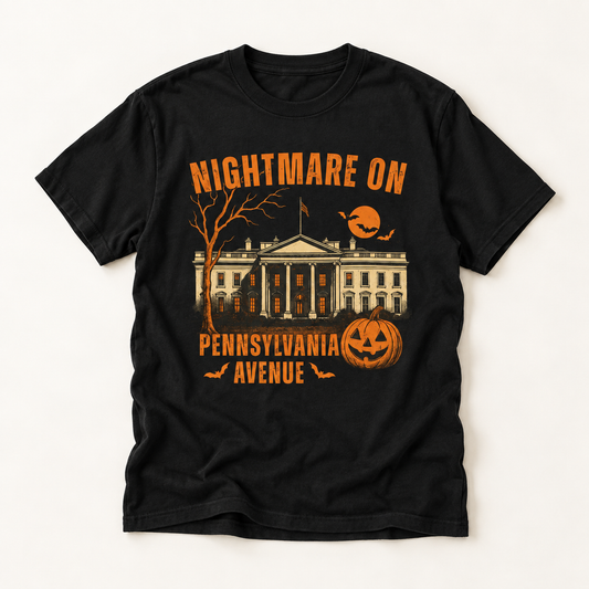Nightmare on Pennsylvania Avenue T-Shirt — Halloween Haunted White House Graphic Tee