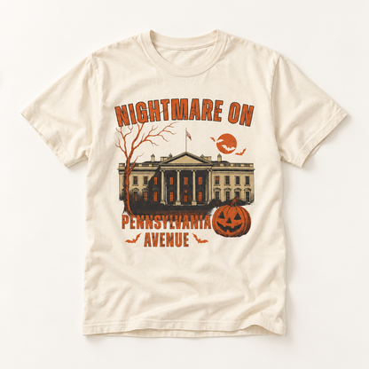 Nightmare on Pennsylvania Avenue T-Shirt — Halloween Haunted White House Graphic Tee
