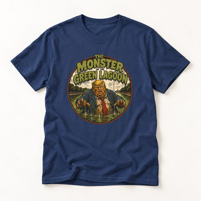 Monster of the Green Lagoon Retro Horror Movie Graphic Tee