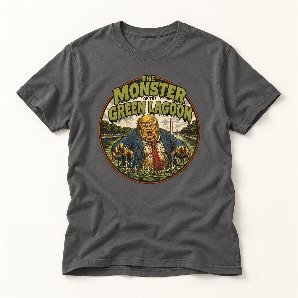 Monster of the Green Lagoon Retro Horror Movie Graphic Tee