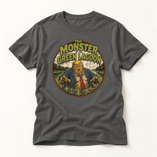 Monster of the Green Lagoon Retro Horror Movie Graphic Tee