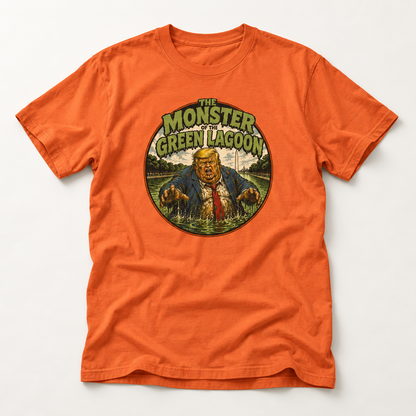 Monster of the Green Lagoon Retro Horror Movie Graphic Tee