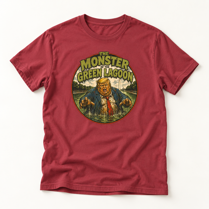 Monster of the Green Lagoon Retro Horror Movie Graphic Tee