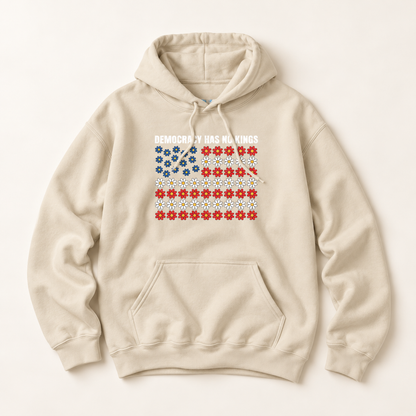 Democracy Has No Kings Patriotic Flag Hoodie