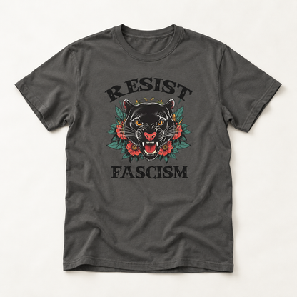 Resist Fascism Unisex Garment-Dyed T-Shirt - Empowering Statement Tee