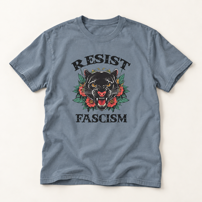 Resist Fascism Unisex Garment-Dyed T-Shirt - Empowering Statement Tee