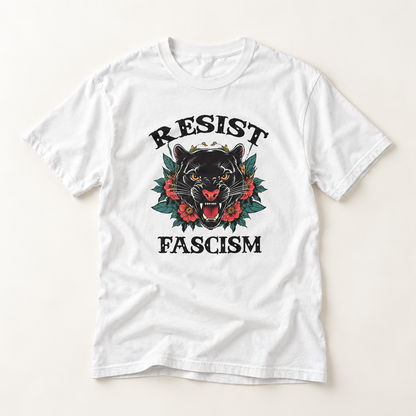 Resist Fascism Unisex Garment-Dyed T-Shirt - Empowering Statement Tee
