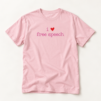 I Love Free Speech Graphic T-Shirt