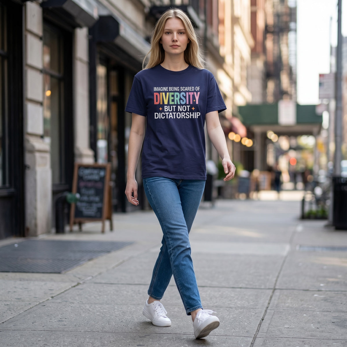 Imagine Being Scared of Diversity T-Shirt – Garment Dyed Heavyweight Tee | Activist Equality Shirt