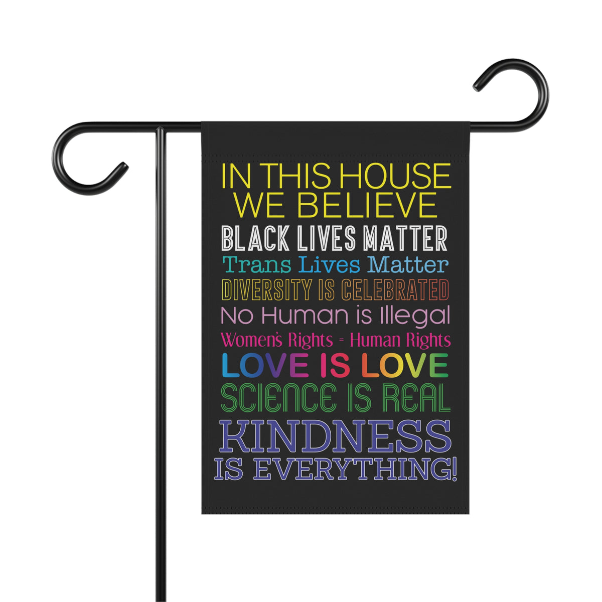 In This House We Believe Garden Banner