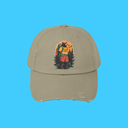 Distressed Baseball Cap - Vintage Cotton Twill Hat With Unique Design - Resist Supply