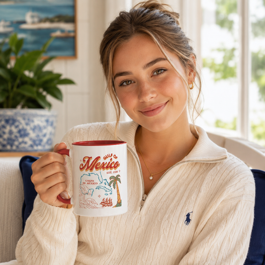 Gulf of Mexico Mug - Vibrant Ceramic Coffee Mug | Microwave Safe & Dishwasher Safe - Resist Supply