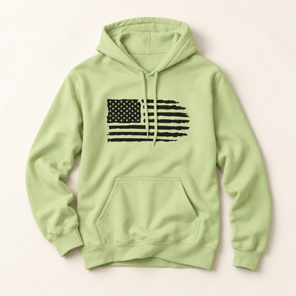 Distressed American Flag Hoodie