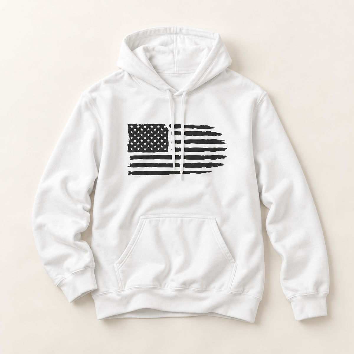 Distressed American Flag Hoodie