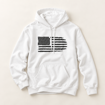 Distressed American Flag Hoodie