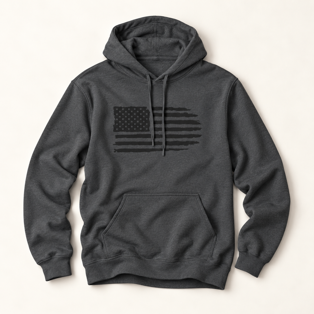 Distressed American Flag Hoodie