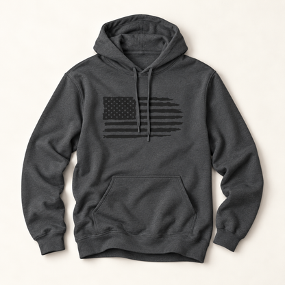 Distressed American Flag Hoodie