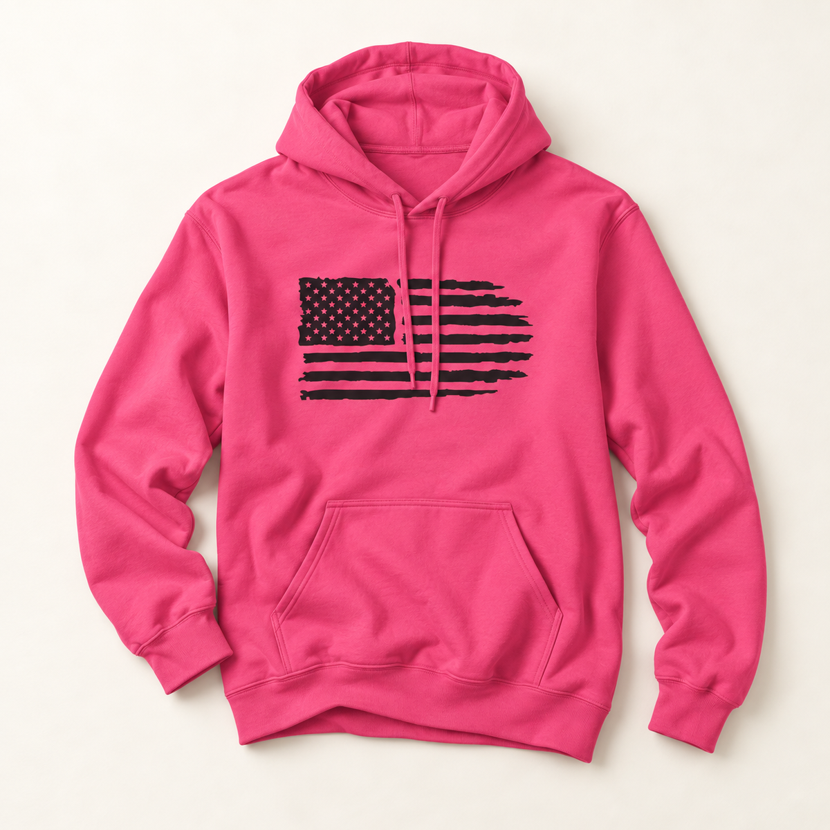 Distressed American Flag Hoodie