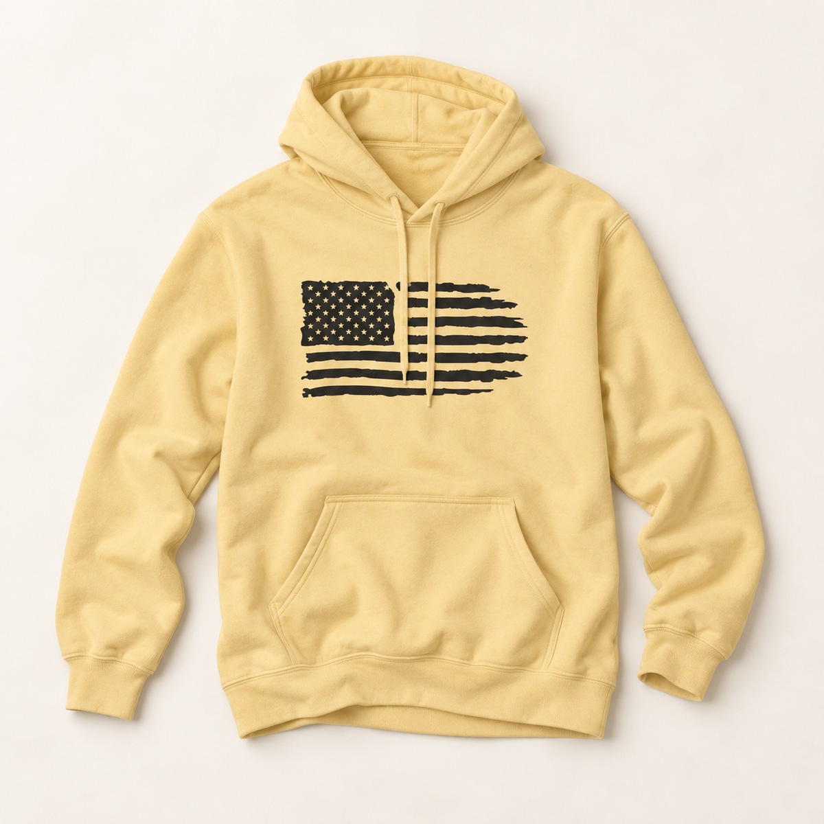 Distressed American Flag Hoodie