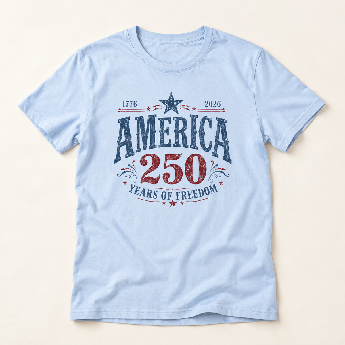 America 250 T-Shirt — 1776–2026 Years of Freedom Patriotic Tee