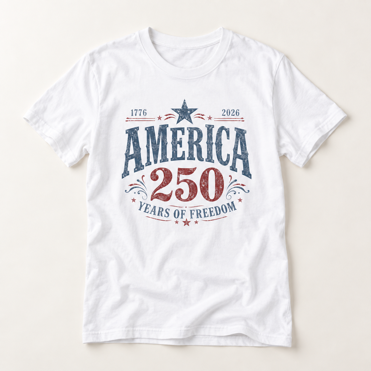 America 250 T-Shirt — 1776–2026 Years of Freedom Patriotic Tee