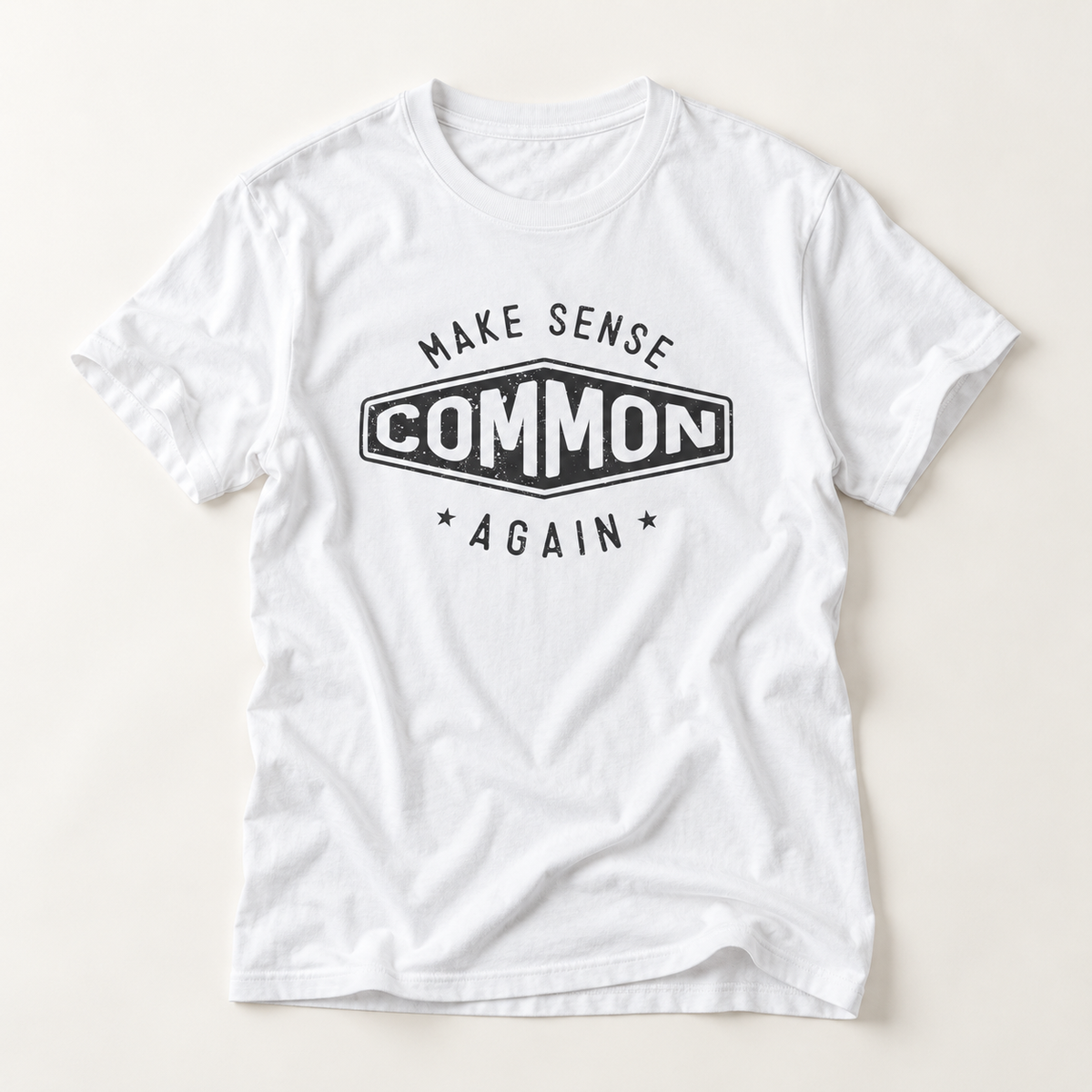 Make Sense Common Again Funny Retro Graphic Top