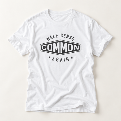 Make Sense Common Again Funny Retro Graphic Top