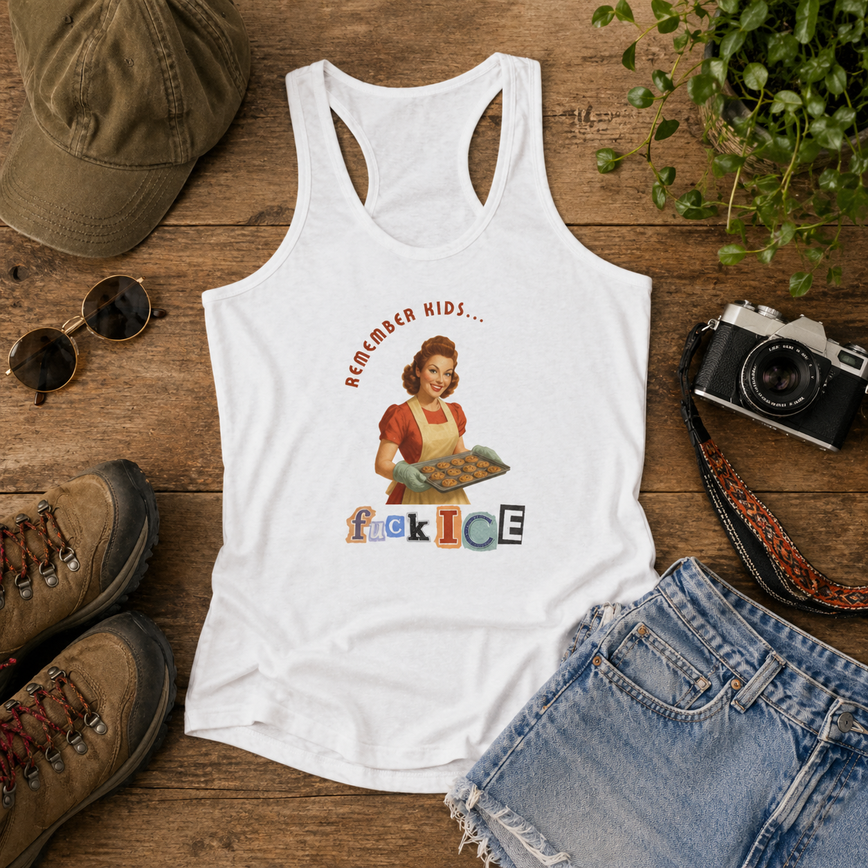 F&ck Ice Racerback Tank Top