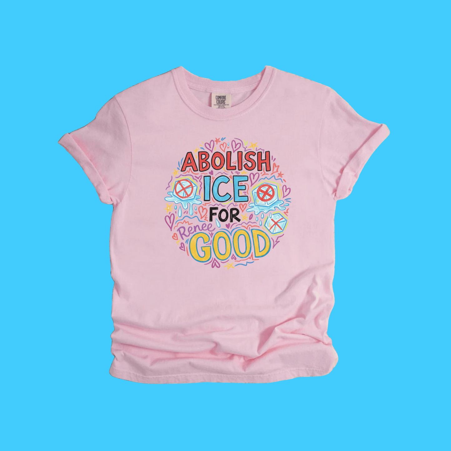 Abolish ICE For Renee Good Graphic T-Shirt - Resist Supply