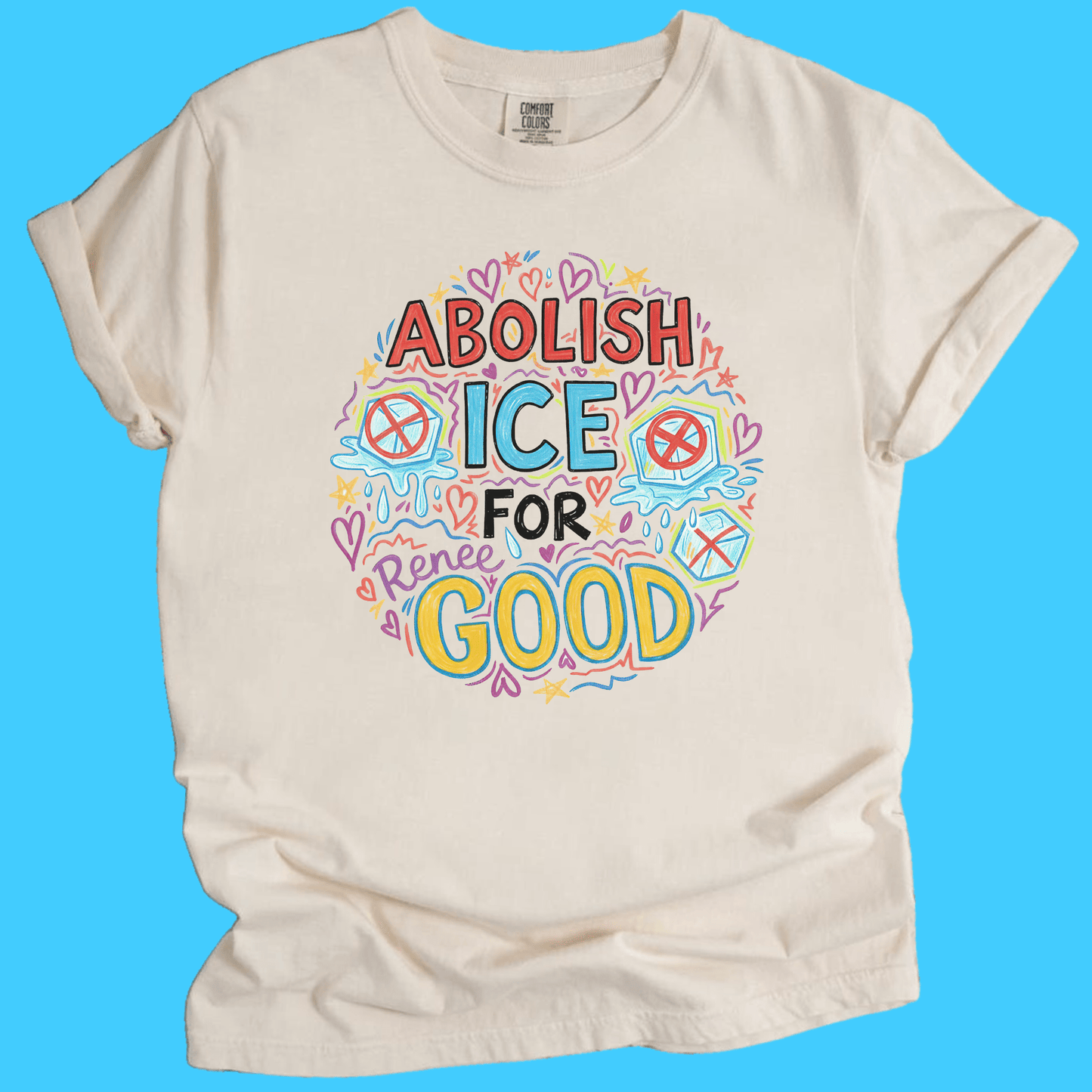 Abolish ICE For Renee Good Graphic T-Shirt - Resist Supply
