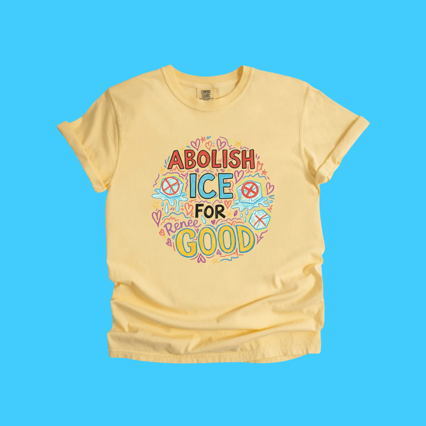 Abolish ICE For Renee Good Graphic T-Shirt - Resist Supply