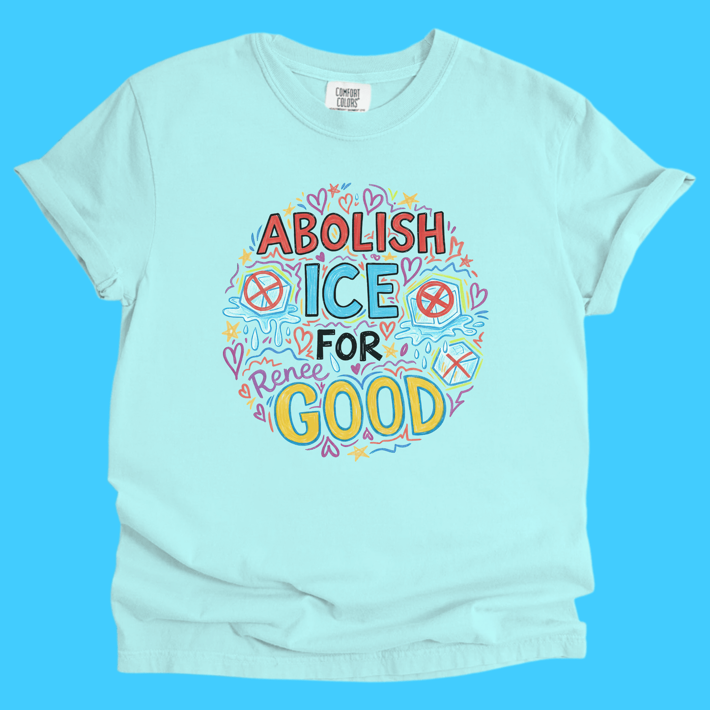 Abolish ICE For Renee Good Graphic T-Shirt - Resist Supply