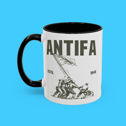 Antifa Coffee Mug — Vintage Iwo Jima - Resist Supply
