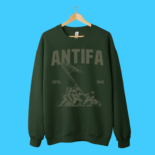 Antifa Raising the Flag at Iwo Jima Sweatshirt - Resist Supply