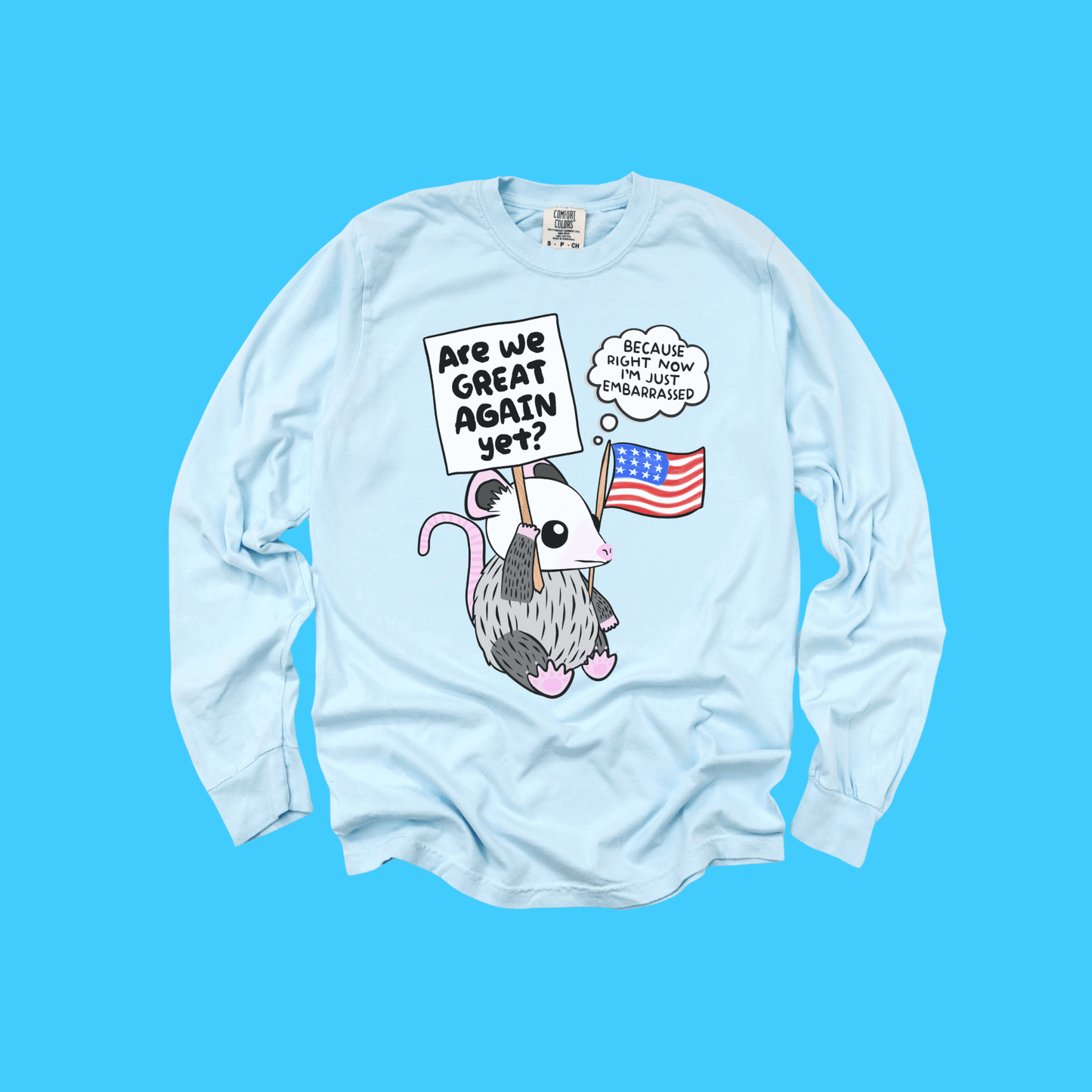 ARE WE GREAT YET? LONG SLEEVE TEE - Resist Supply